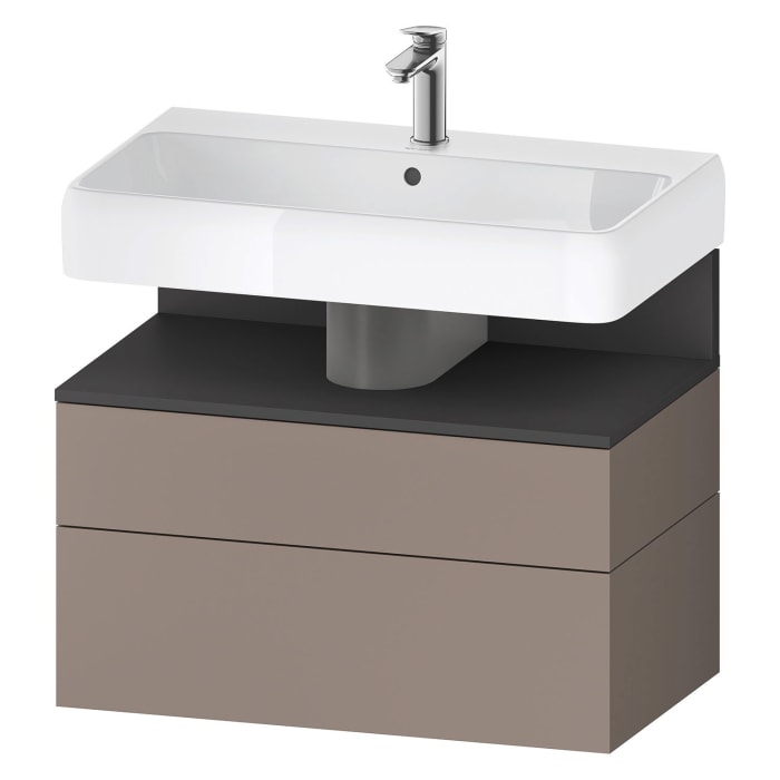 Duravit Qatego Waschtischunterschrank 79 x 59 cm, 2 Auszüge, mit LED Beleuchtung