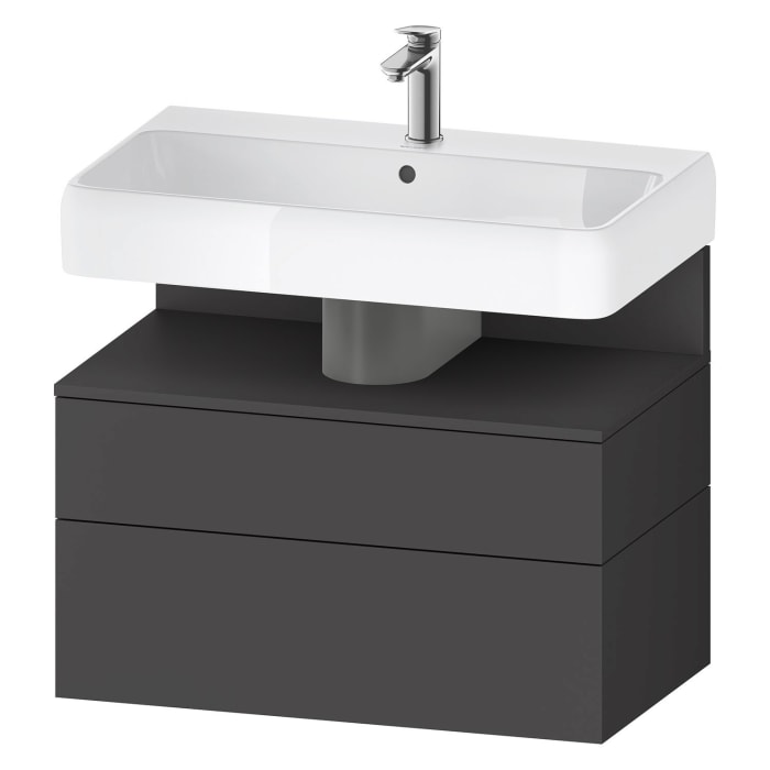Duravit Qatego Waschtischunterschrank 79 x 59 cm, 2 Auszüge, mit LED Beleuchtung