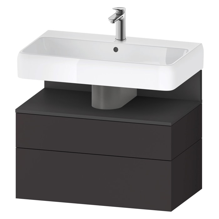 Duravit Qatego Waschtischunterschrank 79 x 59 cm, 2 Auszüge, mit LED Beleuchtung