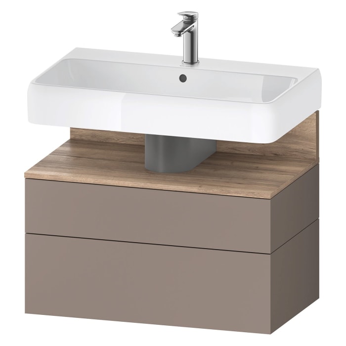 Duravit Qatego Waschtischunterschrank 79 x 59 cm, 2 Auszüge, mit LED Beleuchtung