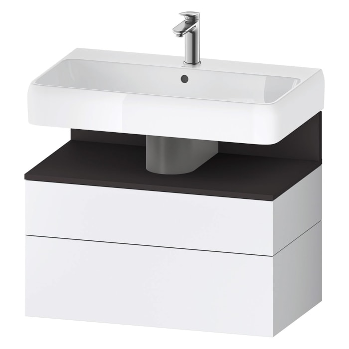 Duravit Qatego Waschtischunterschrank 79 x 59 cm, 2 Auszüge, mit LED Beleuchtung