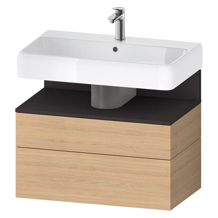 Duravit Qatego Waschtischunterschrank 79 x 59 cm, 2 Auszüge, mit LED Beleuchtung
