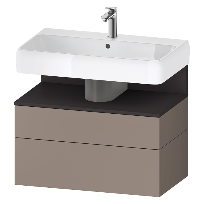 Duravit Qatego Waschtischunterschrank 79 x 59 cm, 2 Auszüge, mit LED Beleuchtung