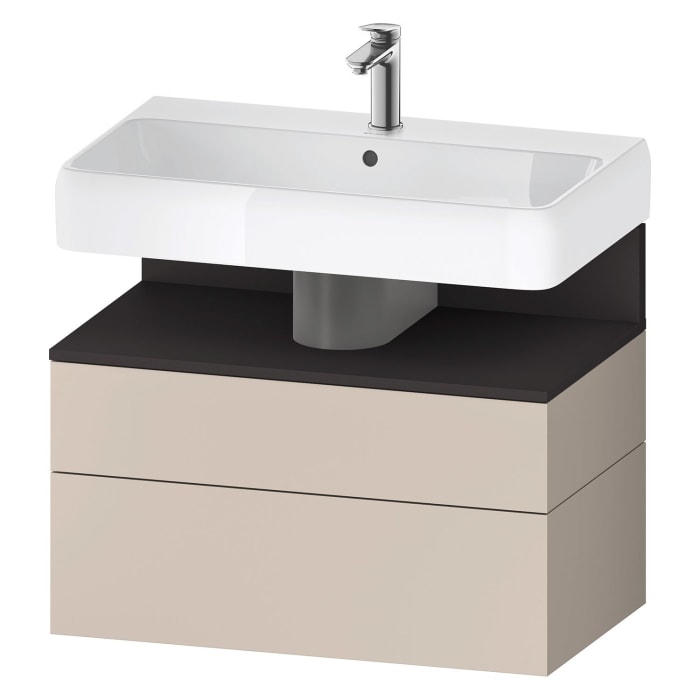 Duravit Qatego Waschtischunterschrank 79 x 59 cm, 2 Auszüge, mit LED Beleuchtung