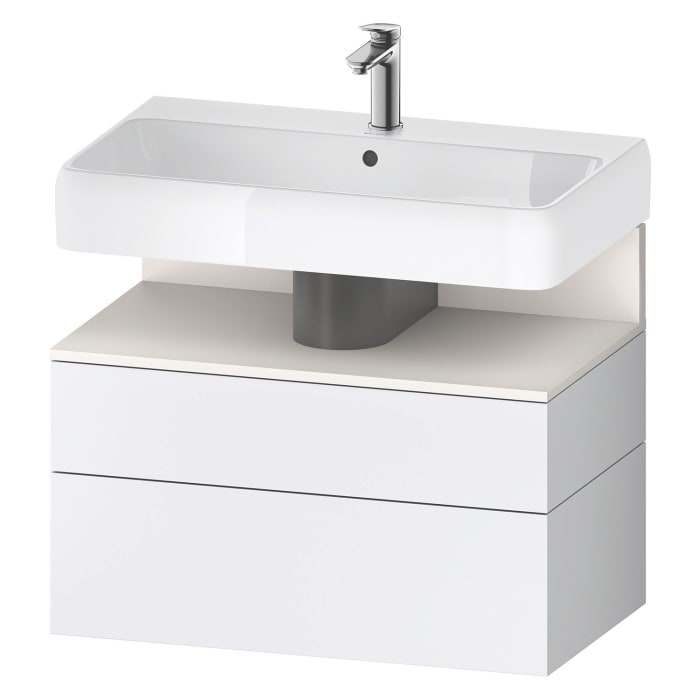 Duravit Qatego Waschtischunterschrank 79 x 59 cm, 2 Auszüge, mit LED Beleuchtung