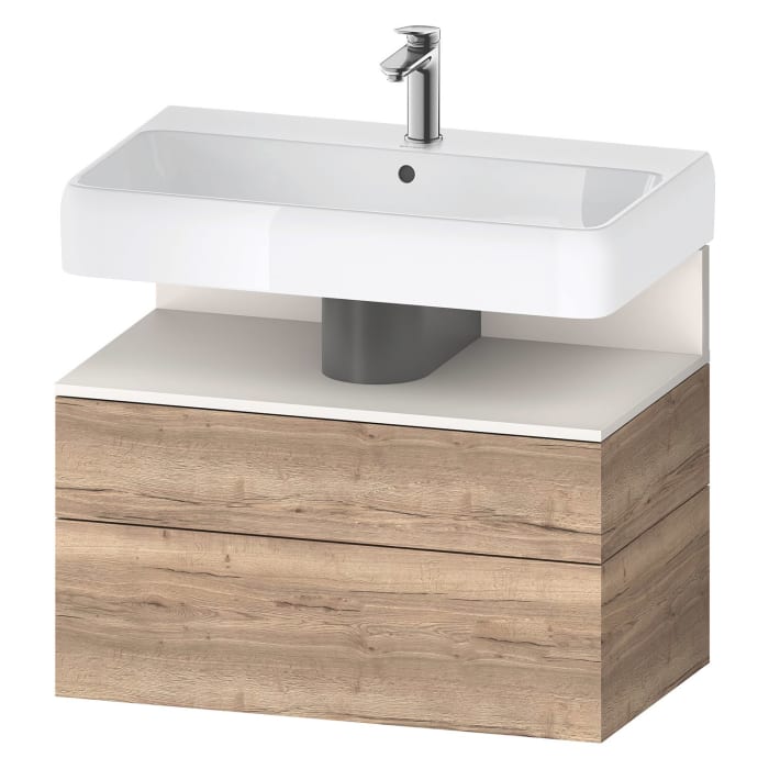 Duravit Qatego Waschtischunterschrank 79 x 59 cm, 2 Auszüge, mit LED Beleuchtung
