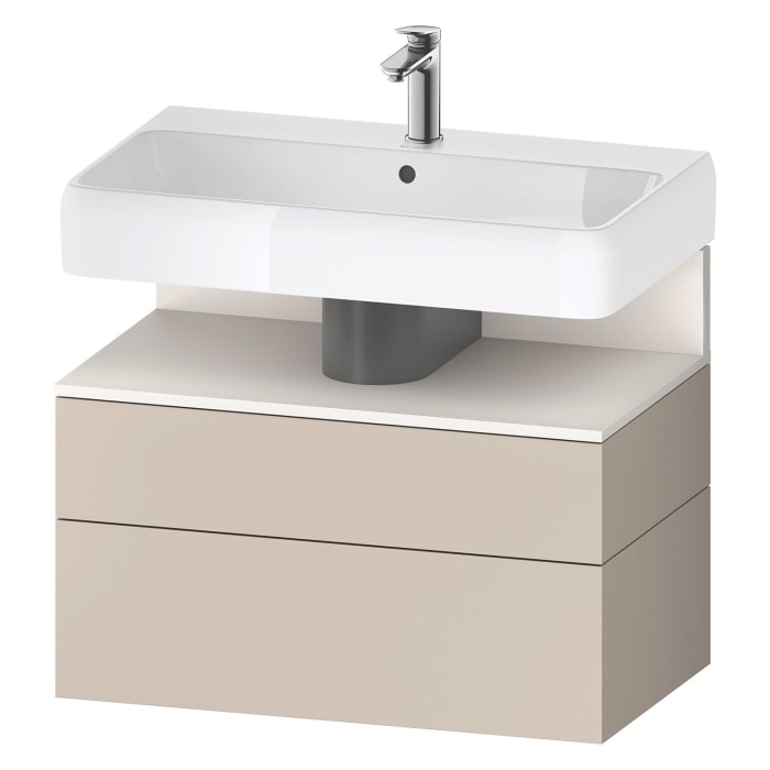 Duravit Qatego Waschtischunterschrank 79 x 59 cm, 2 Auszüge, mit LED Beleuchtung