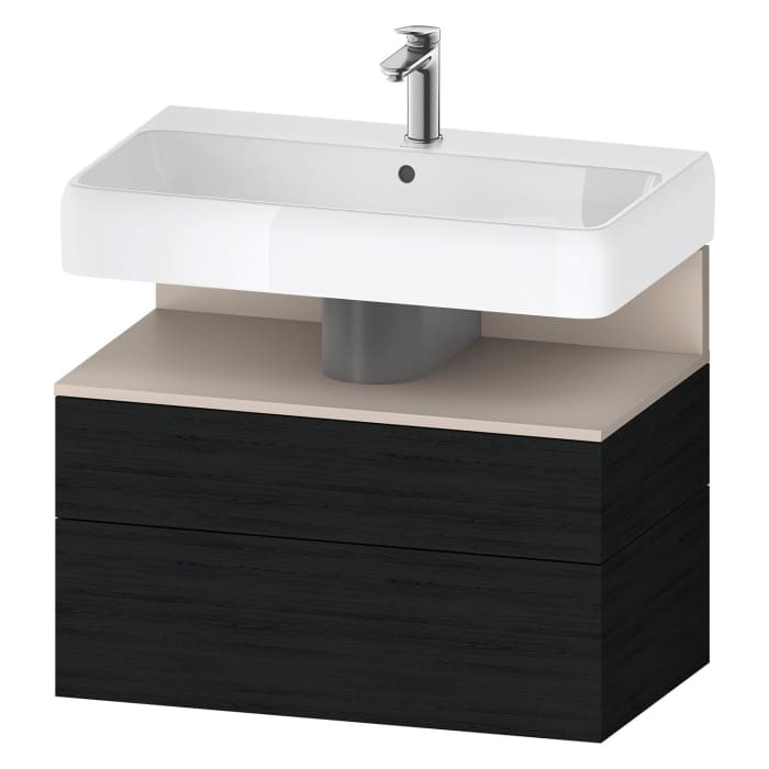 Duravit Qatego Waschtischunterschrank 79 x 59 cm, 2 Auszüge, mit LED Beleuchtung