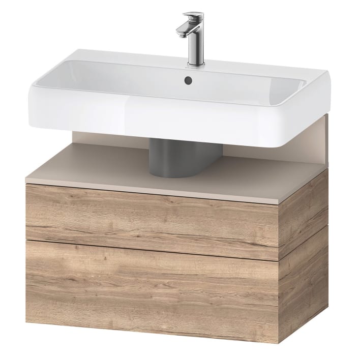 Duravit Qatego Waschtischunterschrank 79 x 59 cm, 2 Auszüge, mit LED Beleuchtung