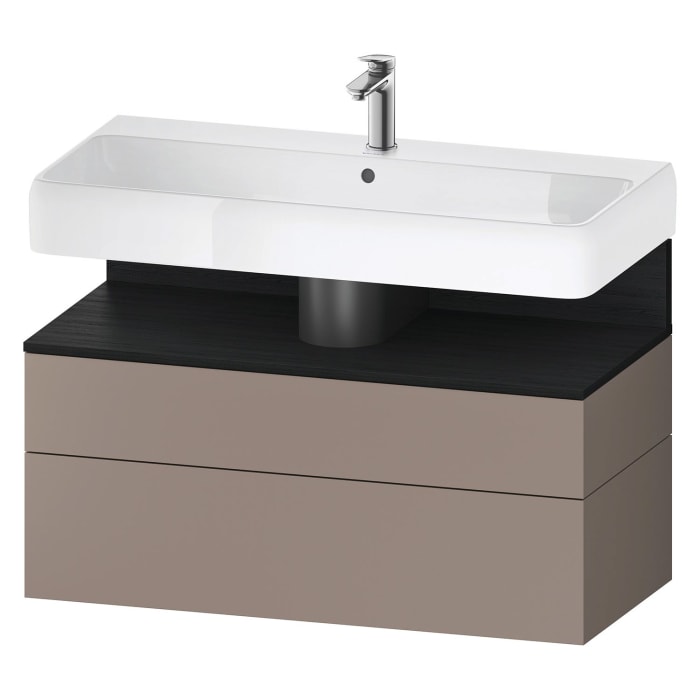 Duravit Qatego Waschtischunterschrank 99 x 59 cm, 2 Auszüge, mit LED Beleuchtung