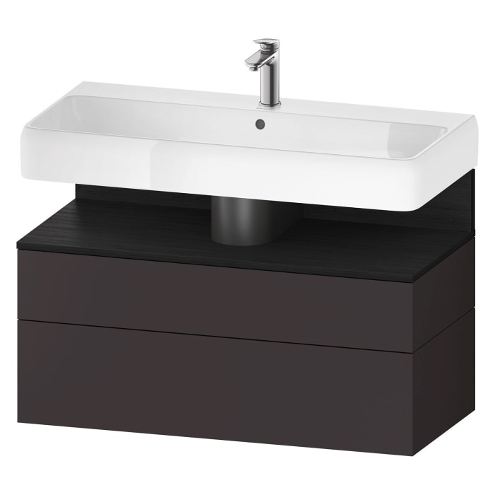 Duravit Qatego Waschtischunterschrank 99 x 59 cm, 2 Auszüge, mit LED Beleuchtung