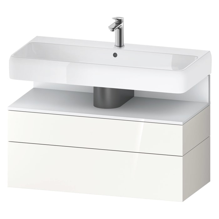 Duravit Qatego Waschtischunterschrank 99 x 59 cm, 2 Auszüge, mit LED Beleuchtung