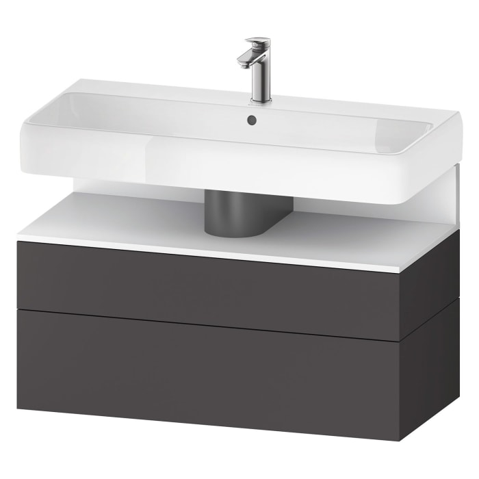 Duravit Qatego Waschtischunterschrank 99 x 59 cm, 2 Auszüge, mit LED Beleuchtung