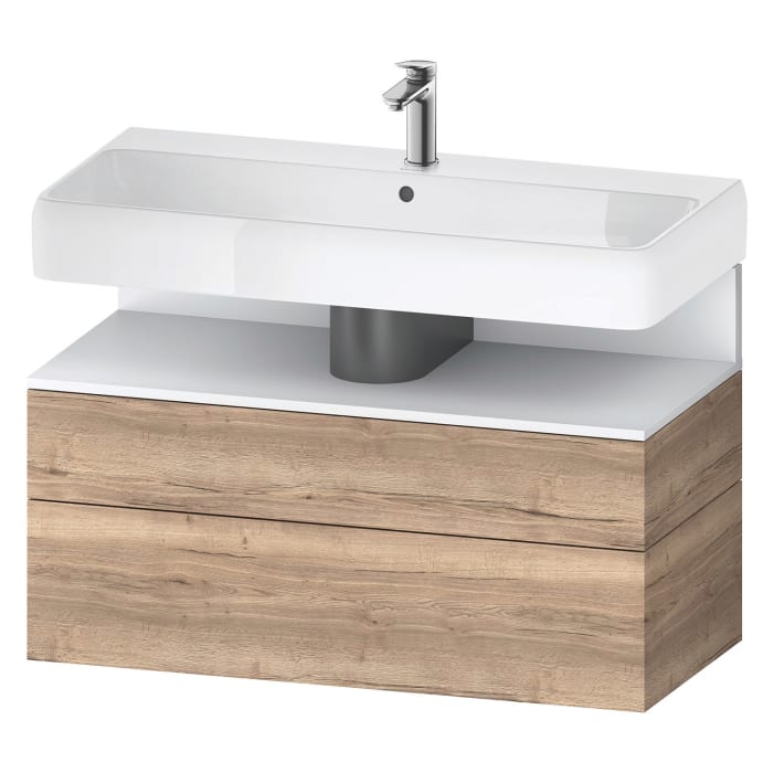 Duravit Qatego Waschtischunterschrank 99 x 59 cm, 2 Auszüge, mit LED Beleuchtung