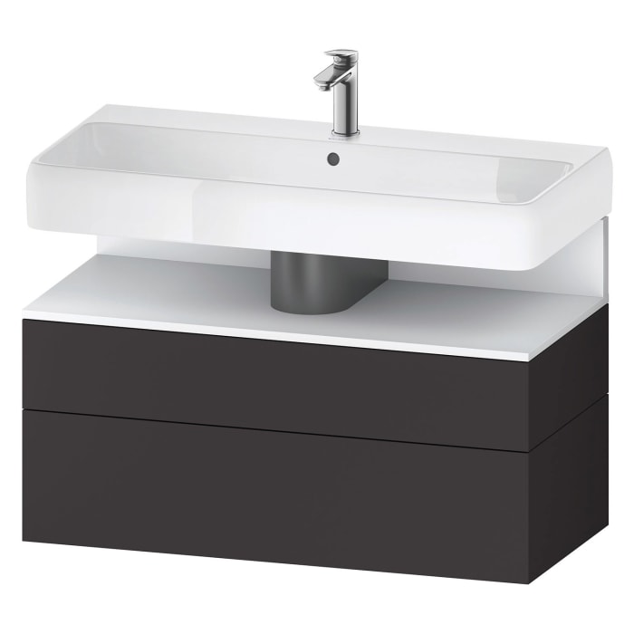 Duravit Qatego Waschtischunterschrank 99 x 59 cm, 2 Auszüge, mit LED Beleuchtung