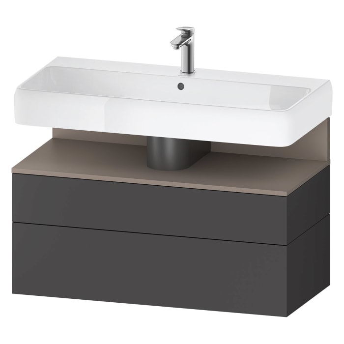 Duravit Qatego Waschtischunterschrank 99 x 59 cm, 2 Auszüge, mit LED Beleuchtung