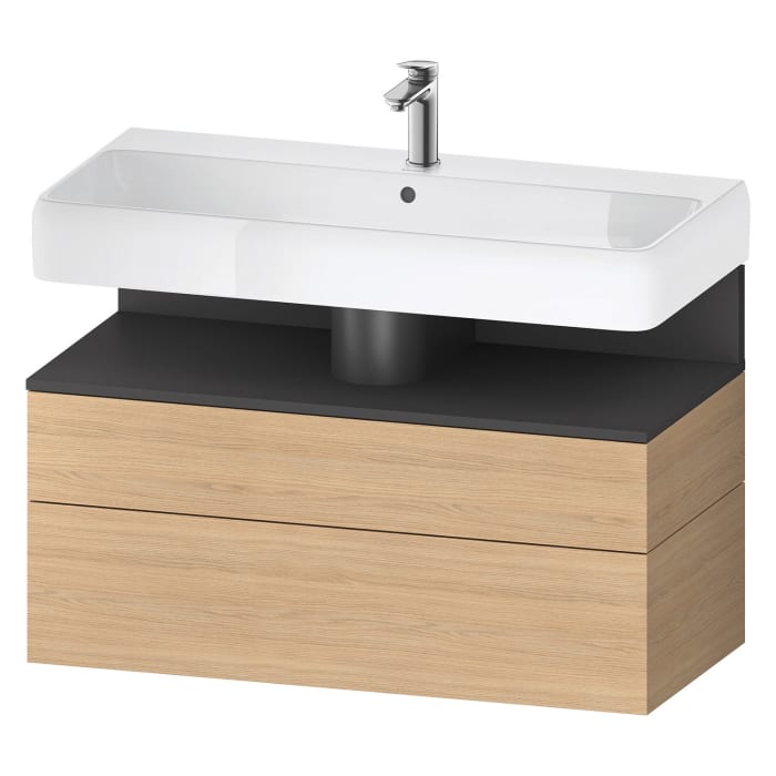Duravit Qatego Waschtischunterschrank 99 x 59 cm, 2 Auszüge, mit LED Beleuchtung