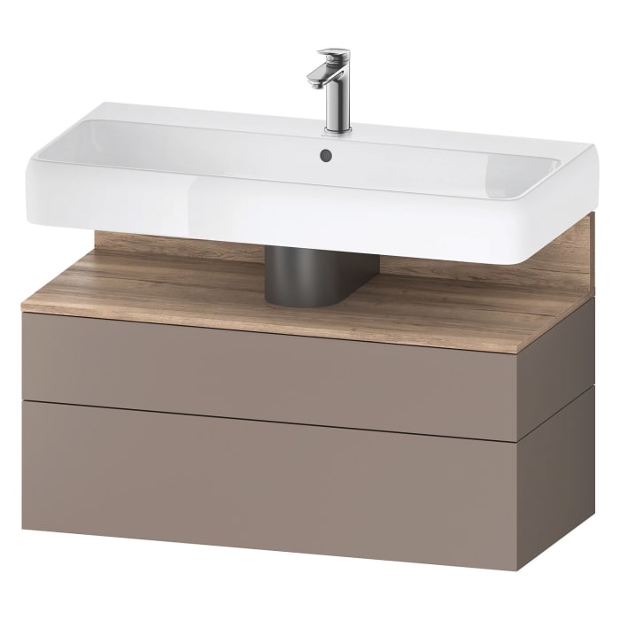 Duravit Qatego Waschtischunterschrank 99 x 59 cm, 2 Auszüge, mit LED Beleuchtung