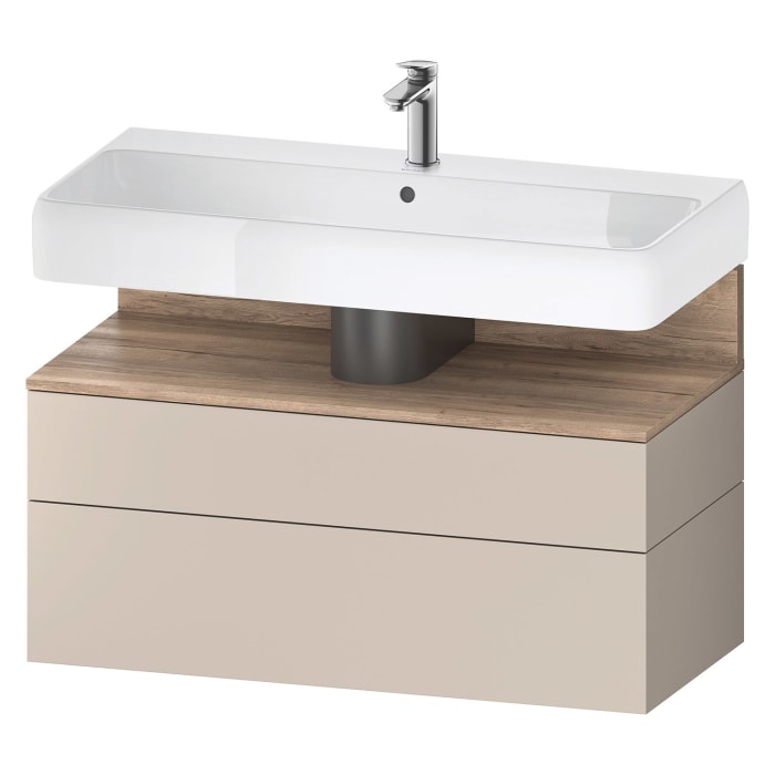 Duravit Qatego Waschtischunterschrank 99 x 59 cm, 2 Auszüge, mit LED Beleuchtung