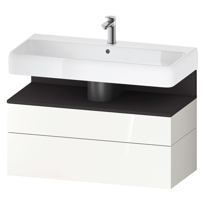 Duravit Qatego Waschtischunterschrank 99 x 59 cm, 2 Auszüge, mit LED Beleuchtung