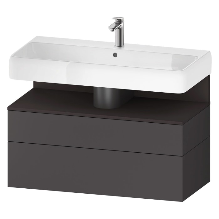 Duravit Qatego Waschtischunterschrank 99 x 59 cm, 2 Auszüge, mit LED Beleuchtung