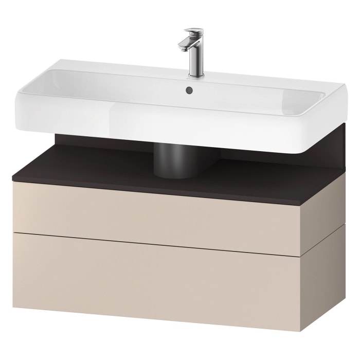Duravit Qatego Waschtischunterschrank 99 x 59 cm, 2 Auszüge, mit LED Beleuchtung