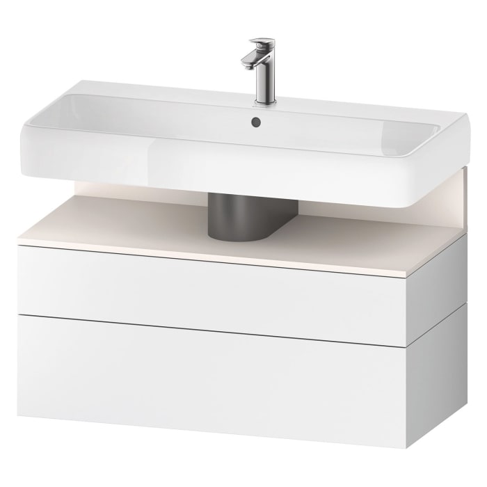 Duravit Qatego Waschtischunterschrank 99 x 59 cm, 2 Auszüge, mit LED Beleuchtung