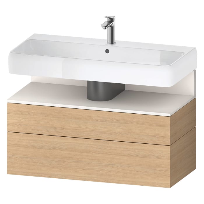 Duravit Qatego Waschtischunterschrank 99 x 59 cm, 2 Auszüge, mit LED Beleuchtung