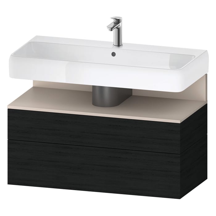 Duravit Qatego Waschtischunterschrank 99 x 59 cm, 2 Auszüge, mit LED Beleuchtung