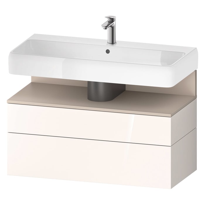 Duravit Qatego Waschtischunterschrank 99 x 59 cm, 2 Auszüge, mit LED Beleuchtung