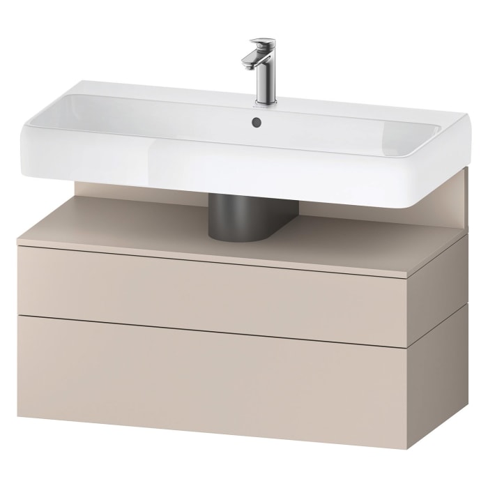 Duravit Qatego Waschtischunterschrank 99 x 59 cm, 2 Auszüge, mit LED Beleuchtung