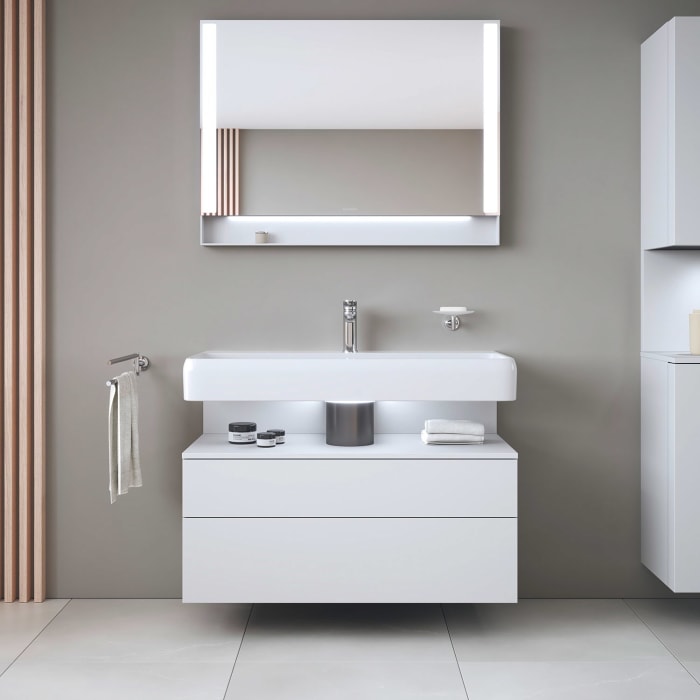 Duravit Qatego Waschtischunterschrank 99 x 59 cm, 2 Auszüge, mit LED Beleuchtung