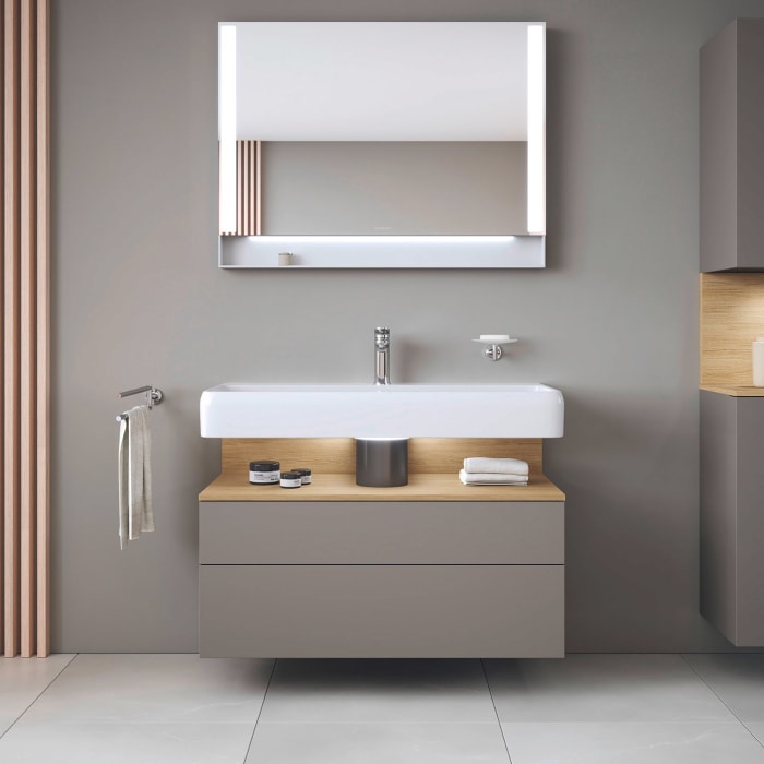 Duravit Qatego Waschtischunterschrank 99 x 59 cm, 2 Auszüge, mit LED Beleuchtung