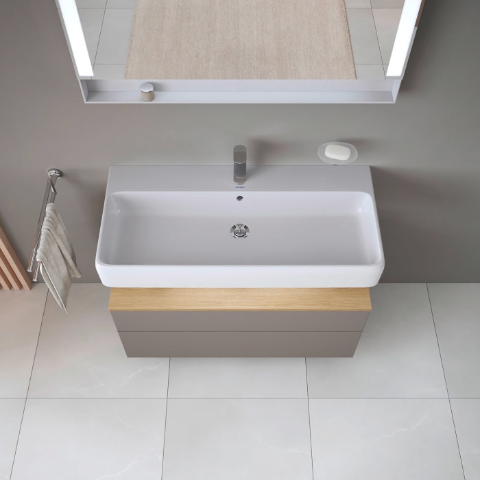 Duravit Qatego Waschtischunterschrank 99 x 59 cm, 2 Auszüge, mit LED Beleuchtung