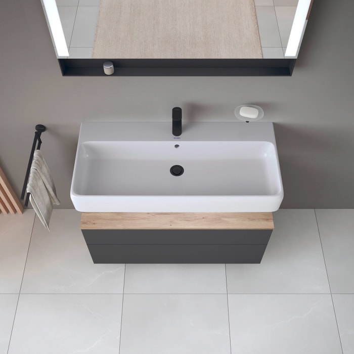 Duravit Qatego Waschtischunterschrank 99 x 59 cm, 2 Auszüge, mit LED Beleuchtung