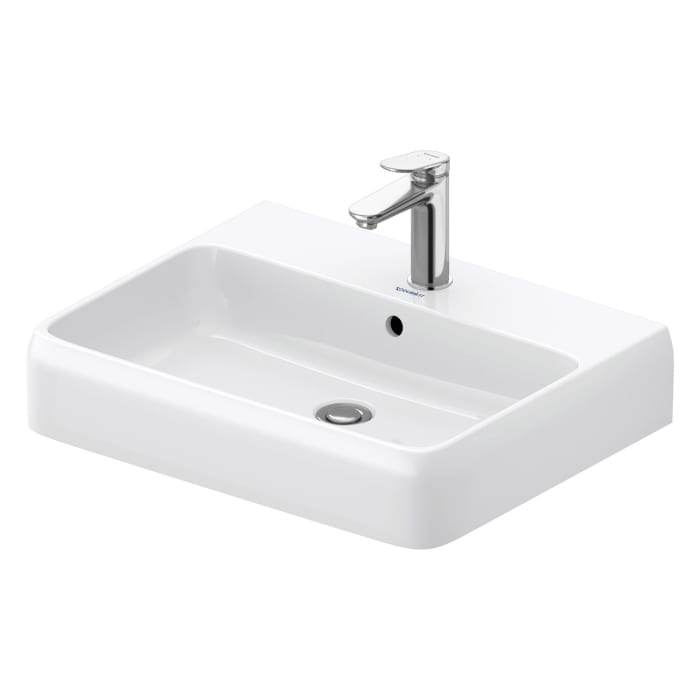 Duravit Qatego Waschtisch 60 x 47 cm geschliffen, 1 Hahnloch, mit HygieneGlace