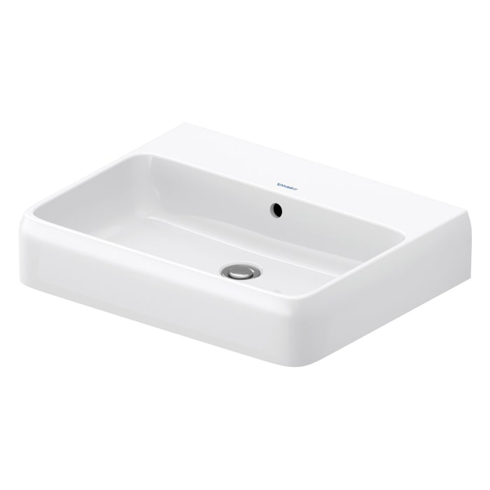 Duravit Qatego Waschtisch 60 x 47 cm geschliffen, ohne Hahnloch, mit HygieneGlace