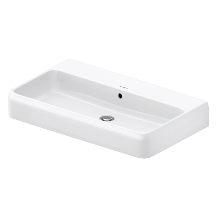 Duravit Qatego Waschtisch 80 x 47 cm, ohne Hahnloch, mit HygieneGlace