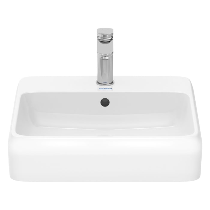 Duravit Qatego Aufsatzbecken 50 x 47 cm, 1 Hahnloch mit HygieneGlace