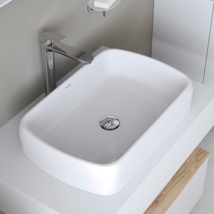 Duravit Qatego Aufsatzbecken oval 60 x 40 cm, mit HygieneGlace