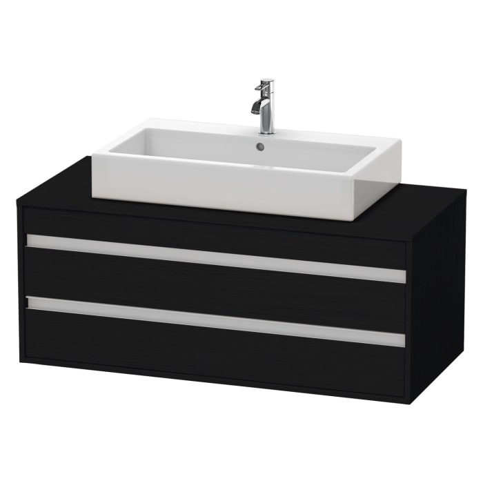 Duravit Ketho Waschtischunterbau 120 cm wandhängend, 2 Auszügen, für 1 Aufsatzbecken mittig