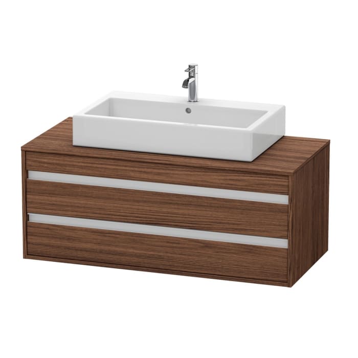 Duravit Ketho Waschtischunterbau 120 cm wandhängend, 2 Auszügen, für 1 Aufsatzbecken mittig