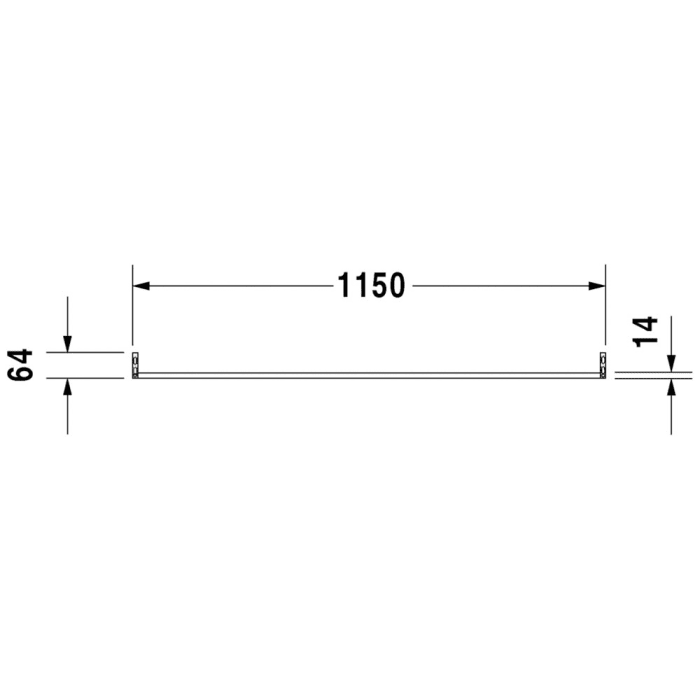 Duravit Vero Handtuchhalter für Vero Waschtisch 120 cm