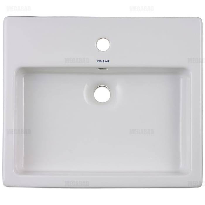 Duravit Vero Halbeinbauwaschtisch mit 1 Hahnloch
