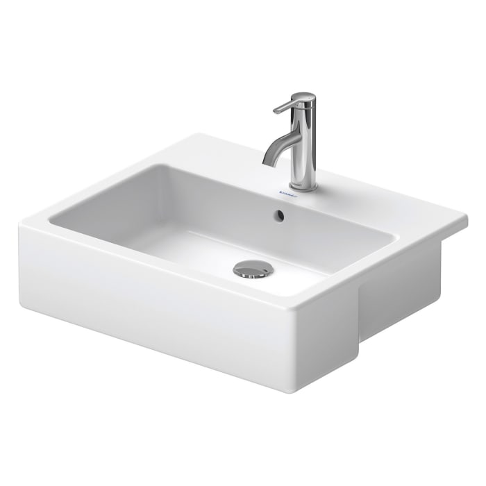 Duravit Vero Halbeinbauwaschtisch mit 1 Hahnloch