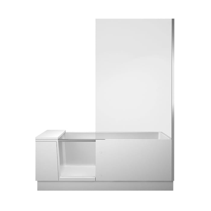 Duravit Shower & Bath Dusch-Badewanne für Nische, Glas rechts 170 x 75 cm