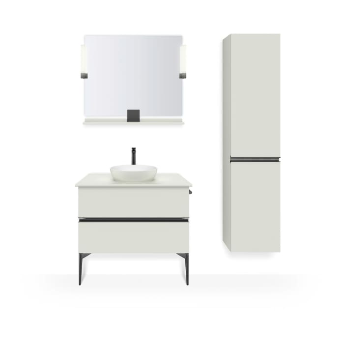 Duravit Sivida Hochschrank 40 x 177 cm mit 2 Türen, Anschlag links