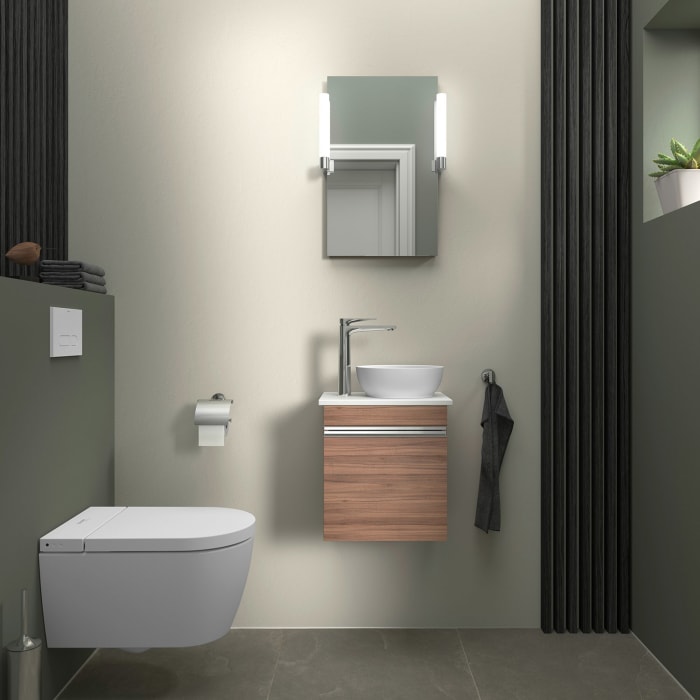 Duravit Sivida Waschtisch rund mit Konsole 41 x 33 cm