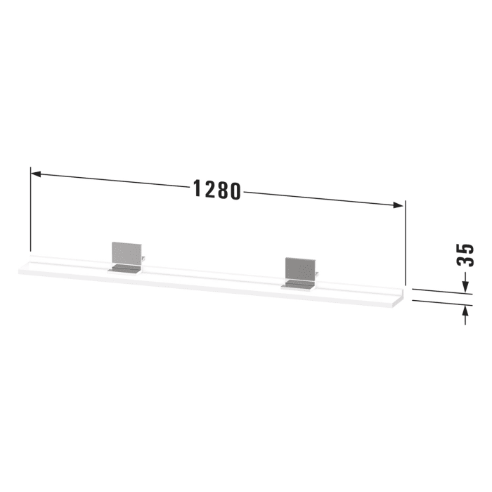 Duravit Sivida Ablage 128 x 11,5 cm