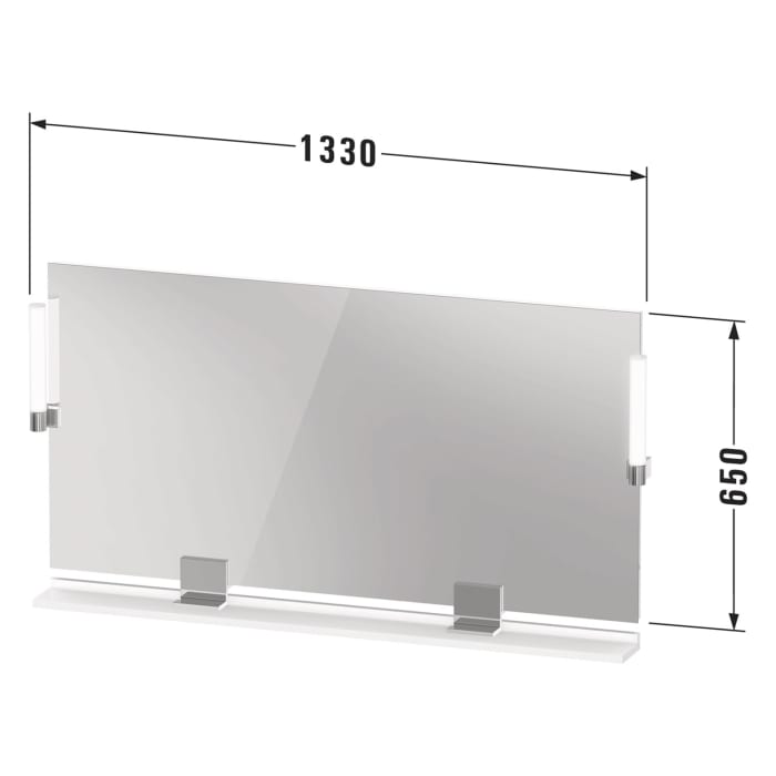 Duravit Sivida Spiegel 133 x 65 cm